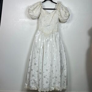 Made Especially For You By Mary Tumminello Vintage White Wedding Dress Size S